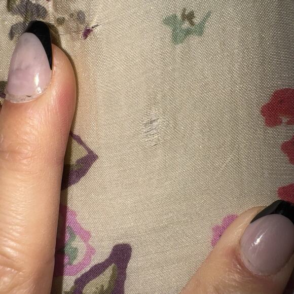 Aratta Silent Journey Hand-Beaded Floral Kimono Duster Topper Open Boho FLAWED - Picture 12 of 14